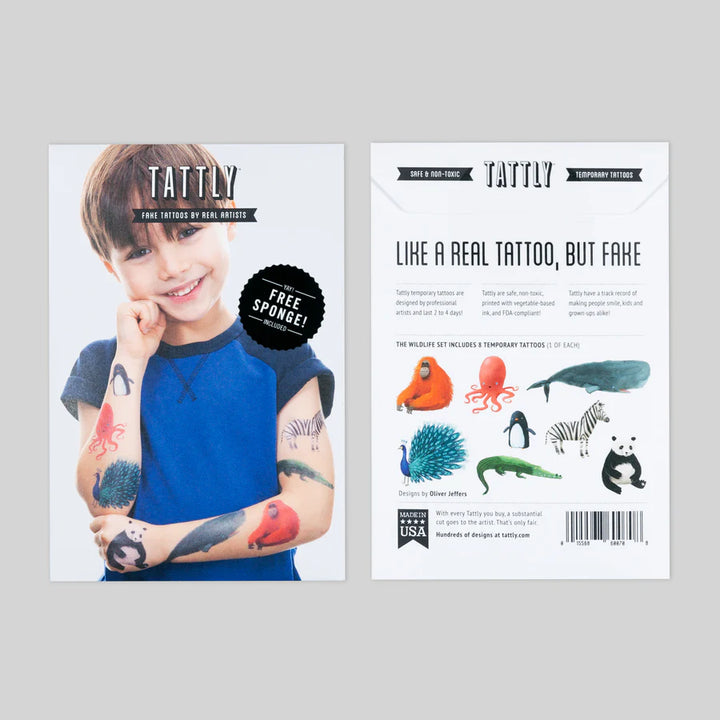 Tattly Wildlife Tattoo Set