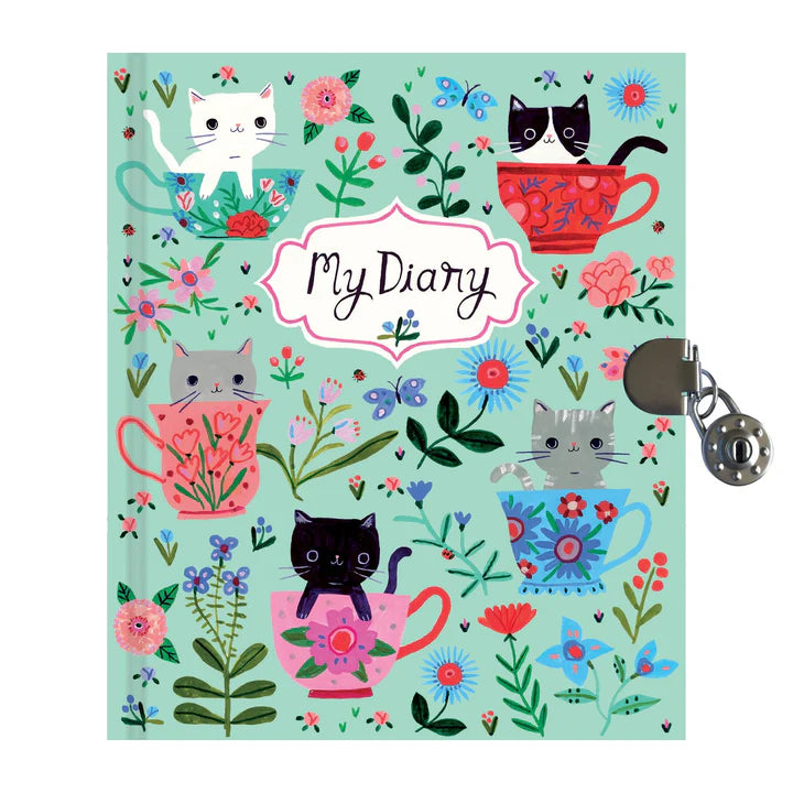 Teacup Kittens Diary With Lock & Key