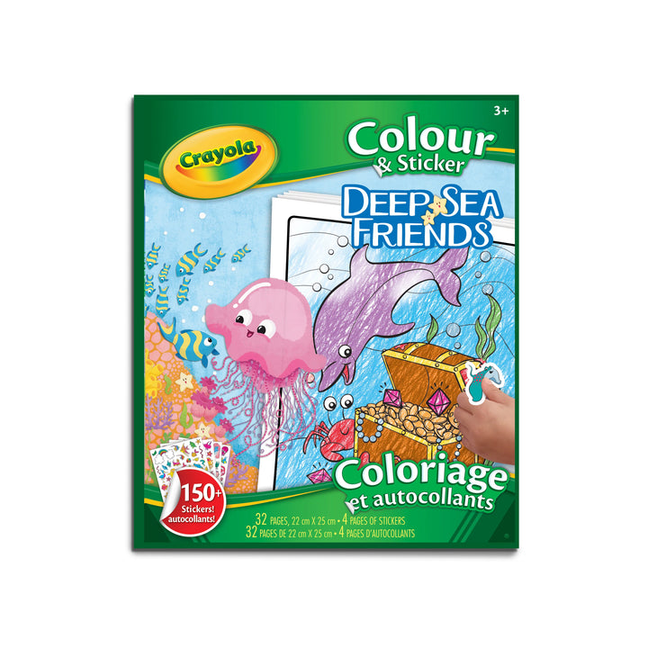 Crayola Deep Sea Friends Coloring & Sticker Book