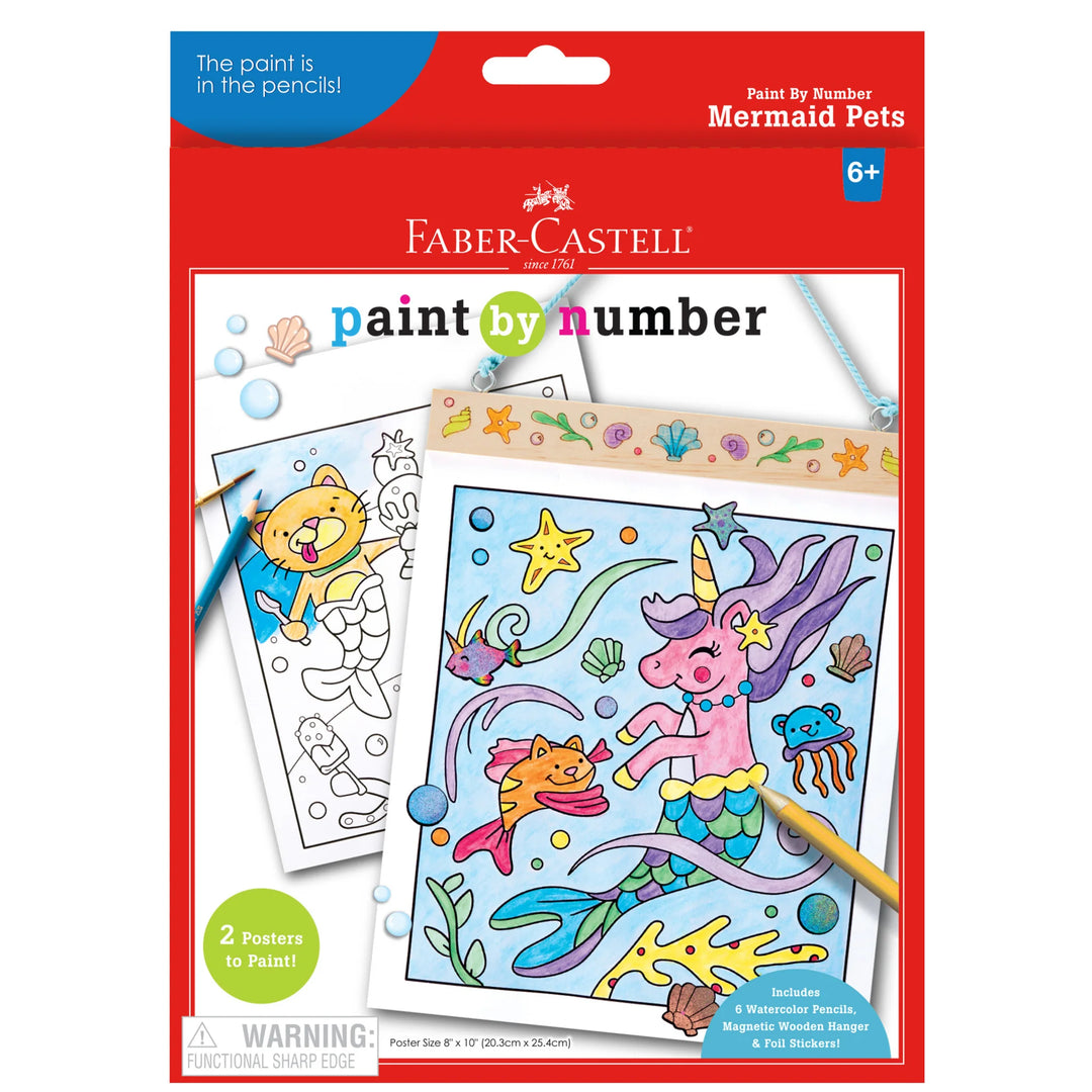 Faber-Castell Paint By Number Mermaid Pets
