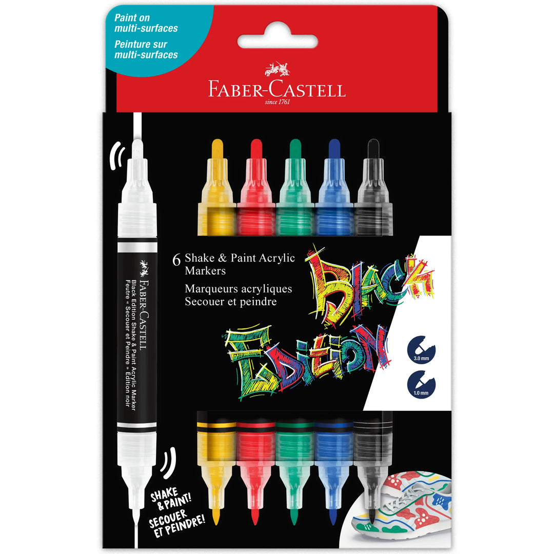 Faber-Castell Black Edition Shake & Paint Markers