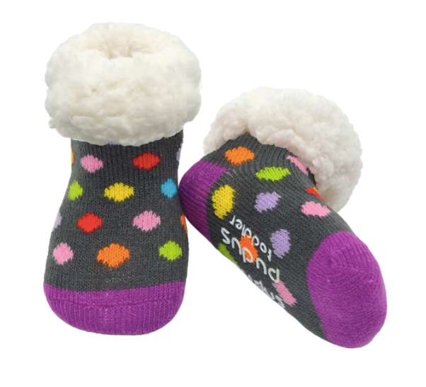 Pudus Classic Slipper Socks - Toddler (Ages 1-3)- FINAL SALE
