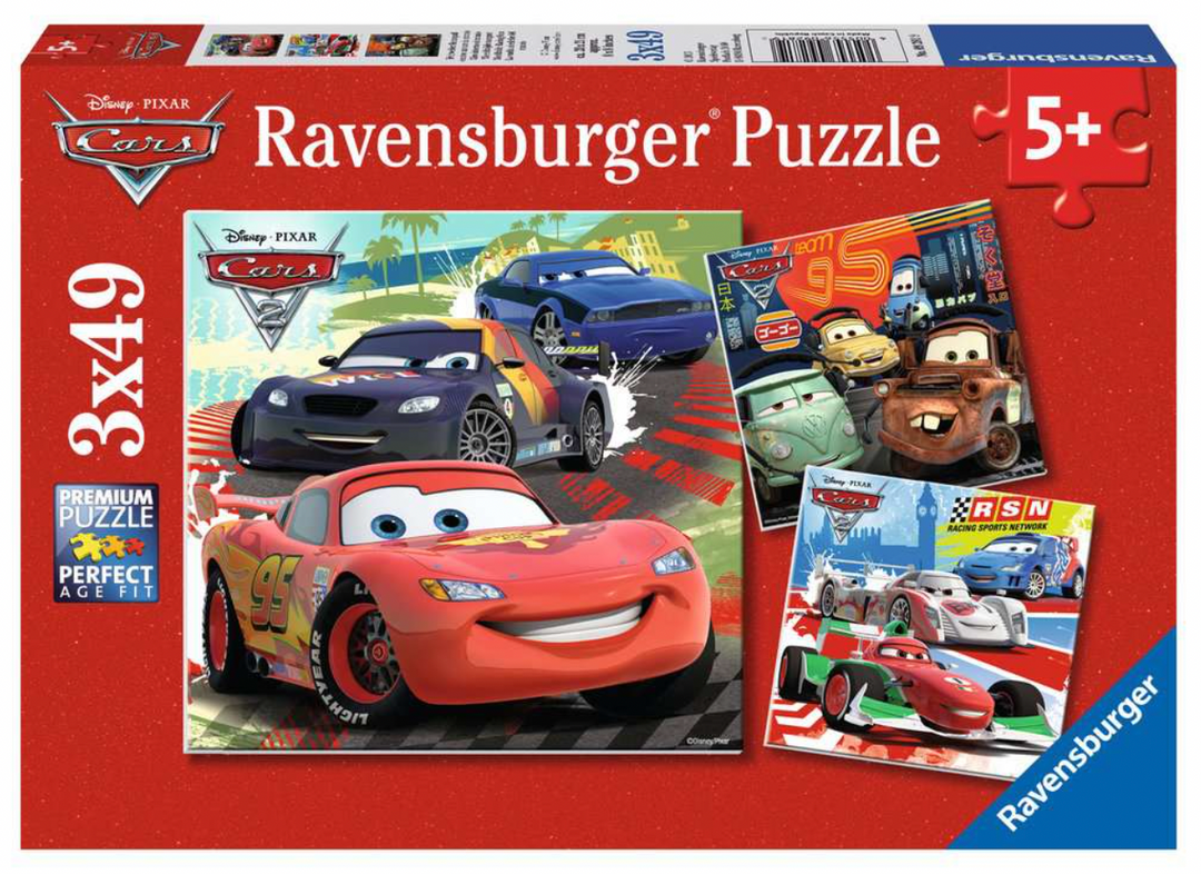 Ravensburger Disney Cars: Worldwide Racing Fun Jigsaw Puzzle 3 x 49pc