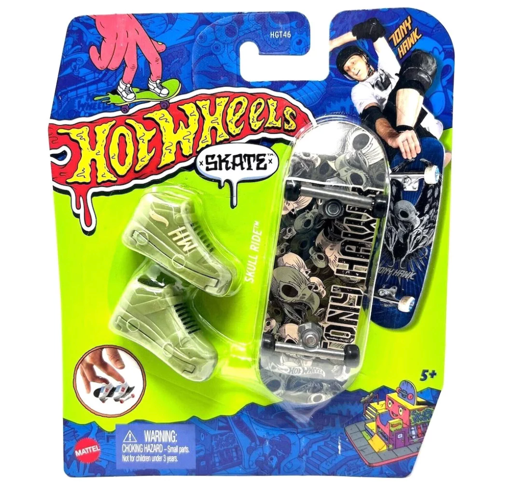 Hot Wheels Skate Fingerboard & Skate Shoes, Toy for Kids 5 Years Old & Up
