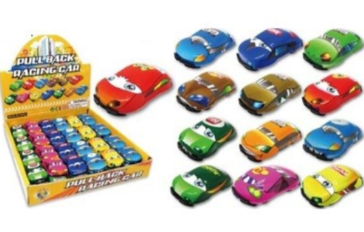 1" Pull-Back Foam Racing Car Assorted