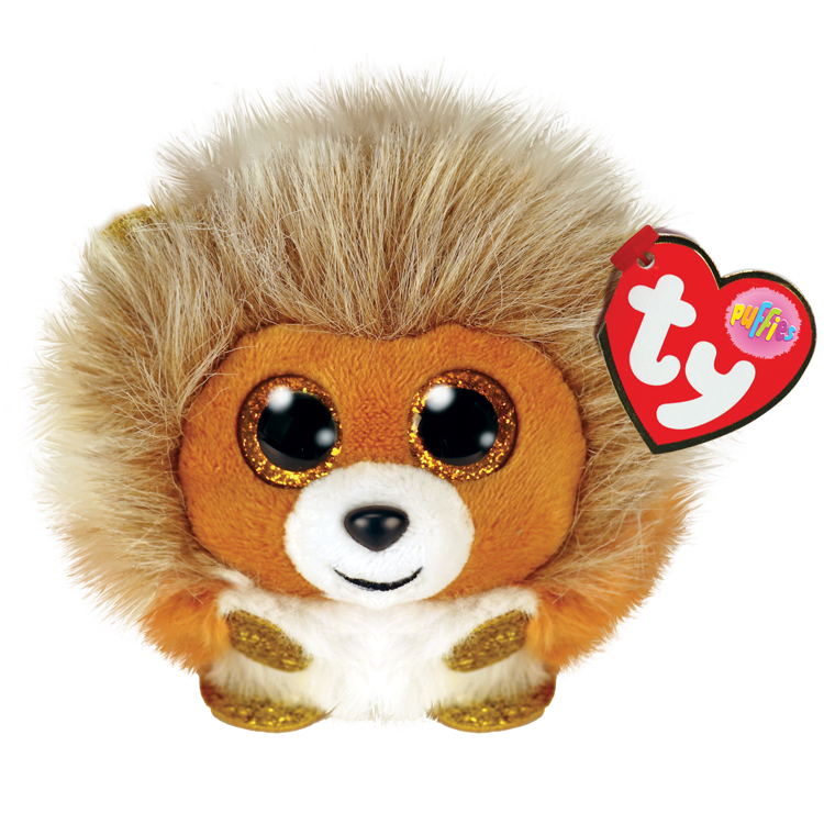Ty Puffies Caesar the Tan Lion 4" Plush