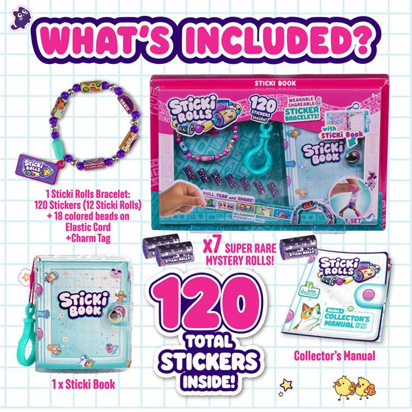 Sticki Rolls Sticki Book Pack