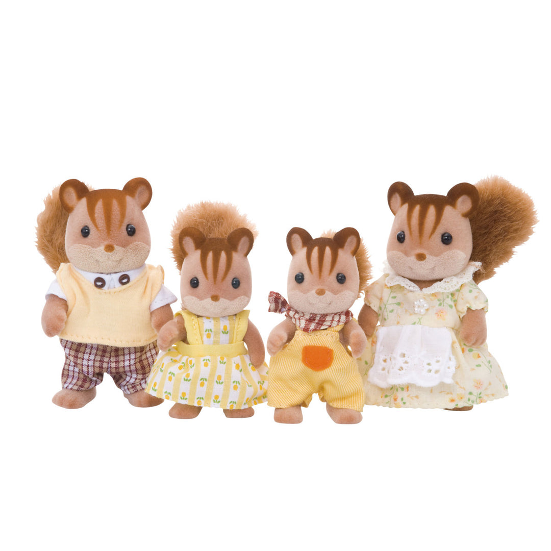 Calico Critters Walnut Squirrel Family