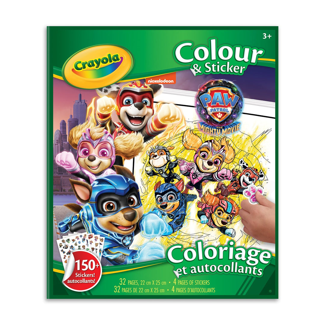 Crayola Paw Patrol Colour & Sticker Book