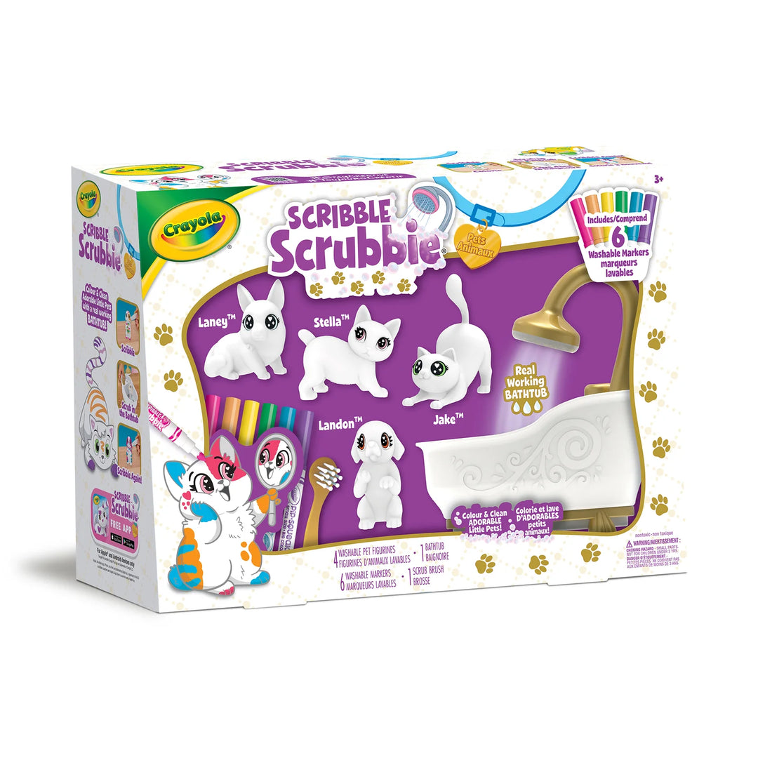 Crayola Scribble Scrubbie Pets Scrub Tub Playset