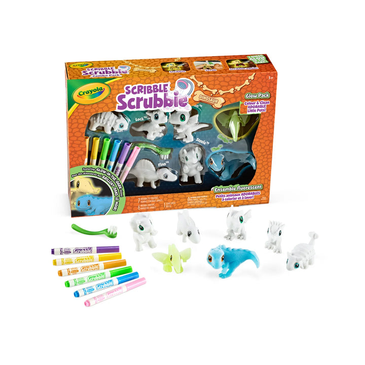 Crayola Scribble Scrubbie Dino Glow Combo Pack