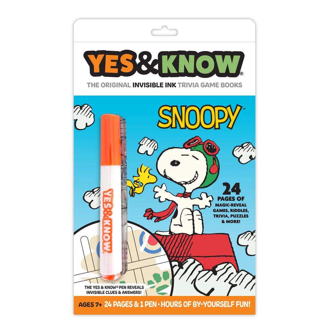 The Original Yes &amp; Know® Peanuts Snoopy Invisible Ink Book