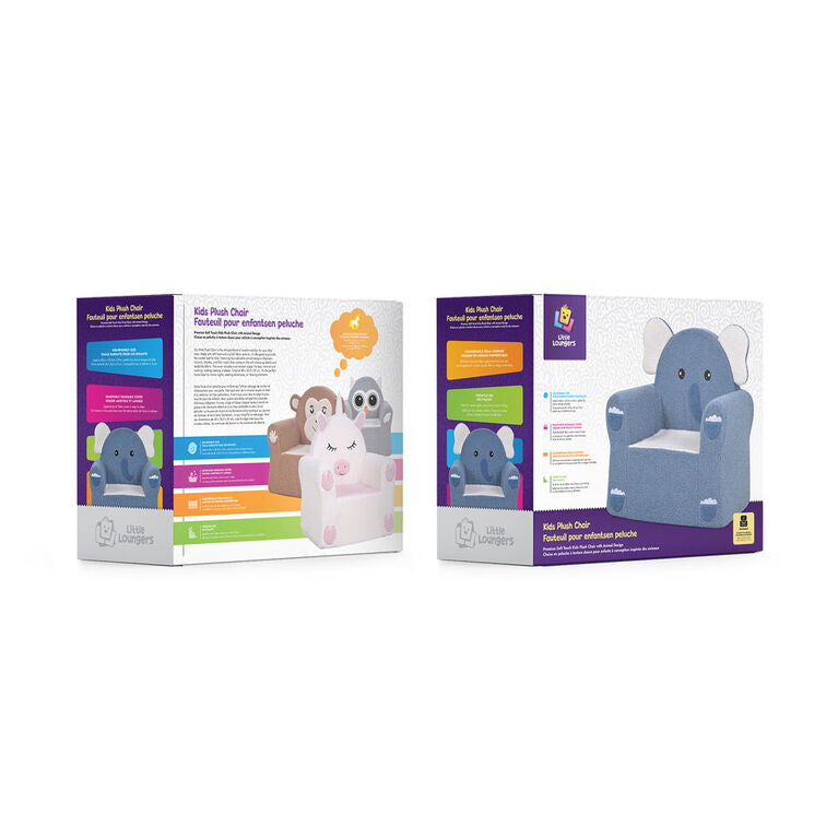 Little Loungers Plush Chair- Elephant