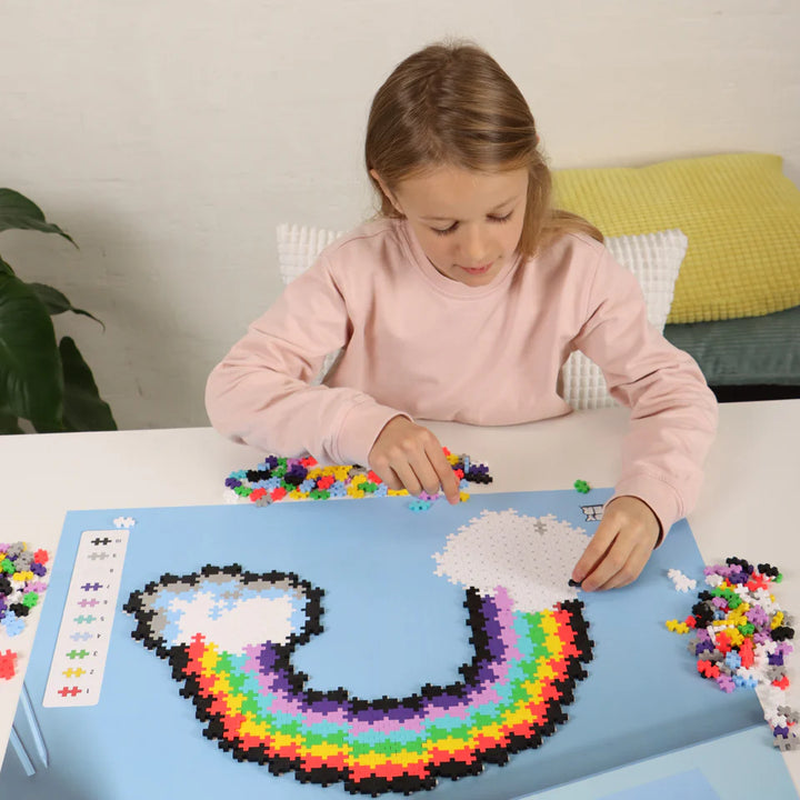 Plus-Plus Rainbow Puzzle By Number 500 Pcs
