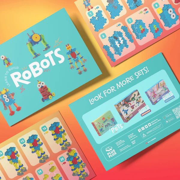 Plus-Plus Learn to Build - Robots 250 Pcs