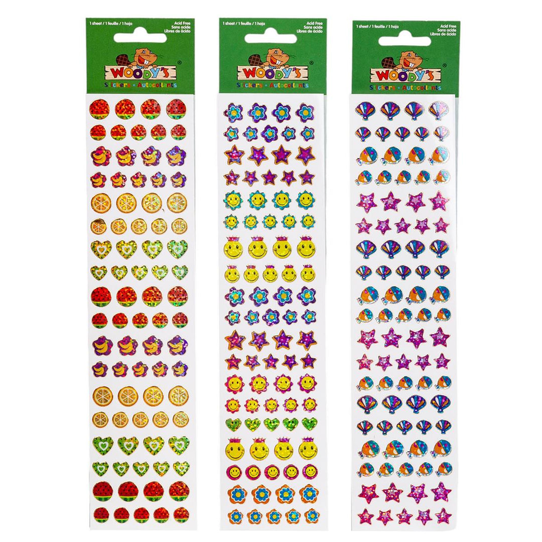 Woody's Golden Outline Stickers Assorted