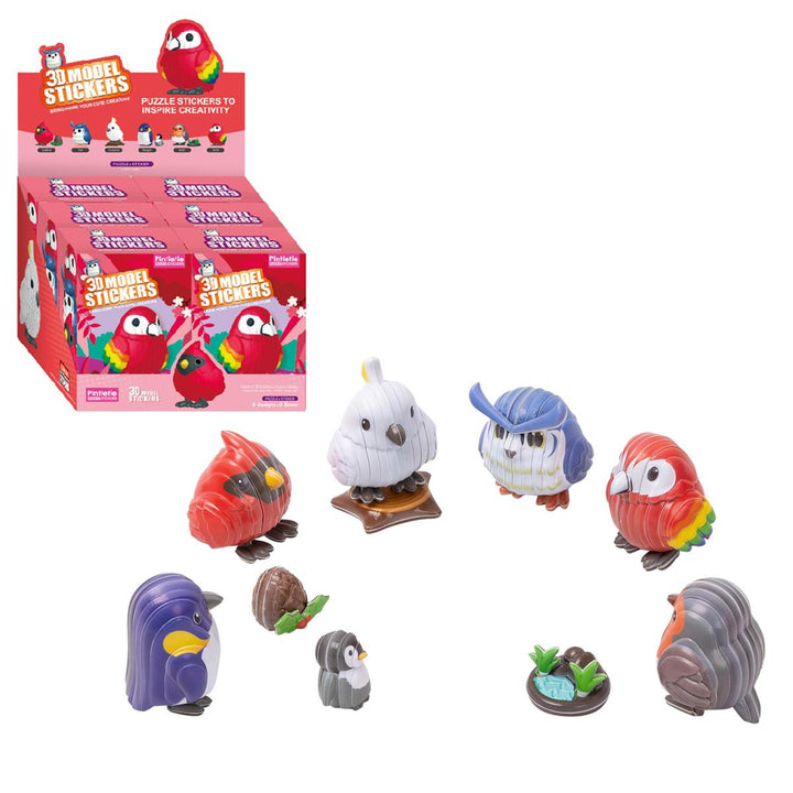 3D Birds Sticker Puzzle Assortment