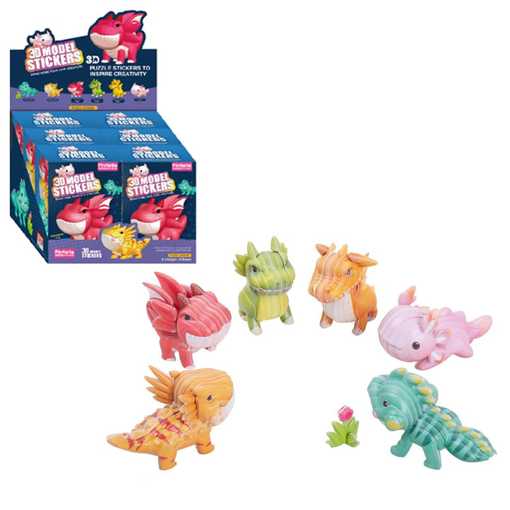 3D Reptiles Sticker Puzzle Assortment