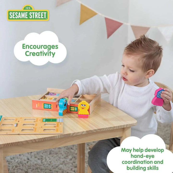 Sesame Street Wooden Neighbourhood Block Set