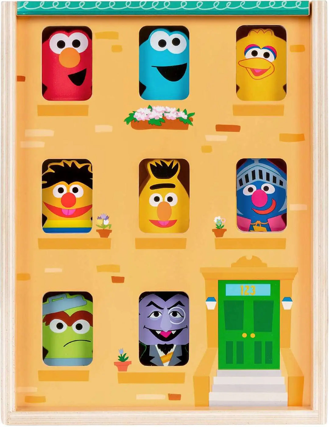 Sesame Street Wooden Neighbourhood Block Set