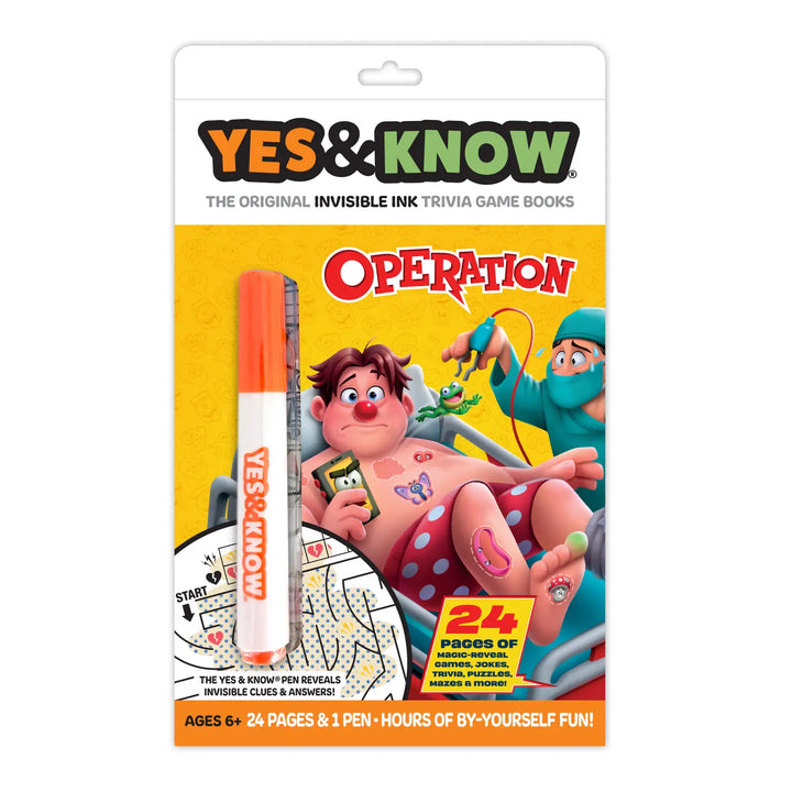 The Original Yes &amp; Know® Operation Invisible Ink Book