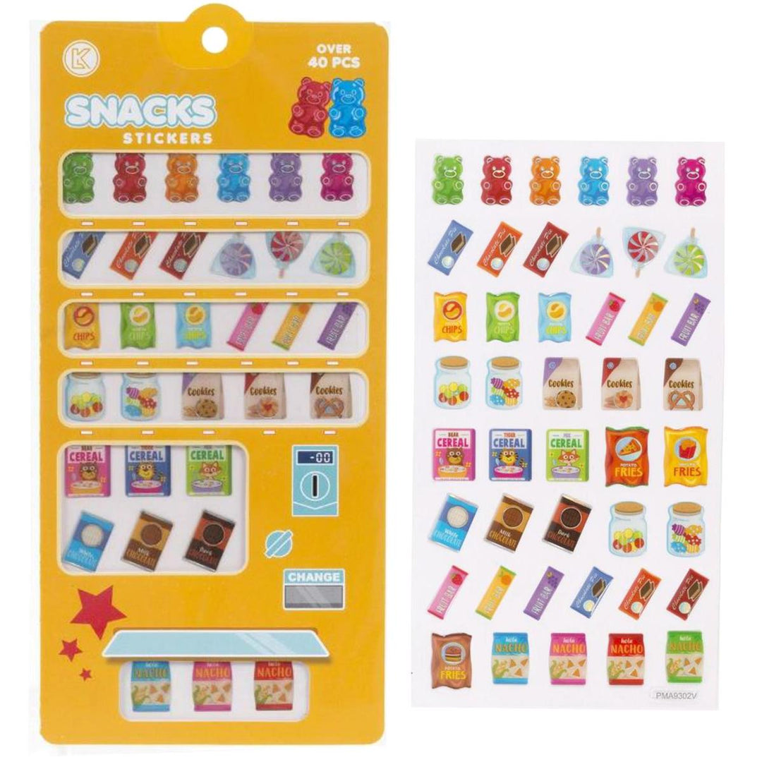 Woody's Snacks Vending Machine Stickers