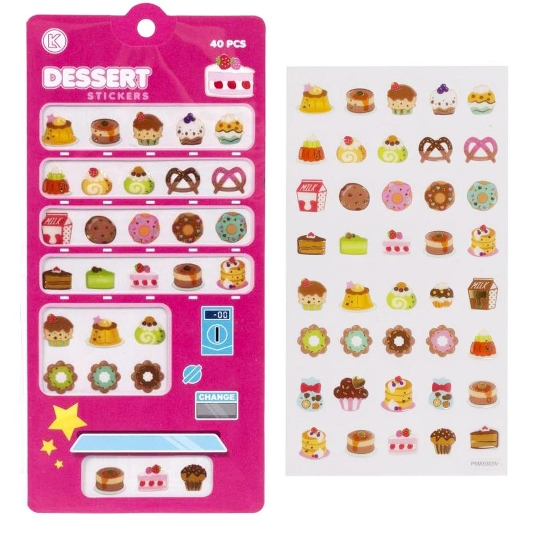 Woody's Desserts Vending Machine Stickers