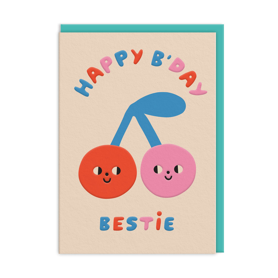 Birthday Cherries Greeting Card