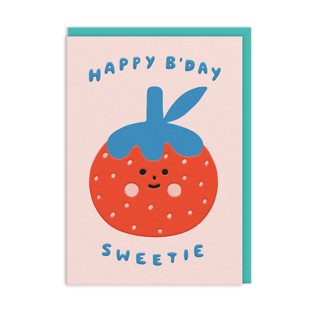 Birthday Sweetie Strawberry Greeting Card