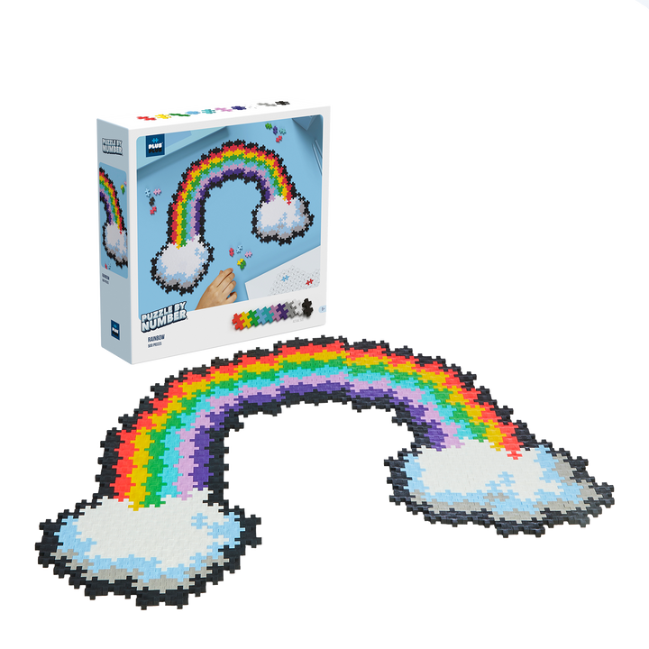 Plus-Plus Rainbow Puzzle By Number 500 Pcs