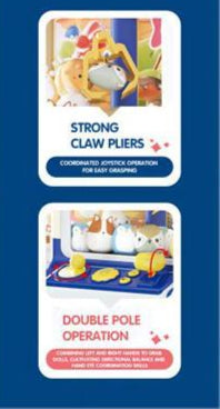 Battery Operated 13" Claw Machine With Lights/Music
