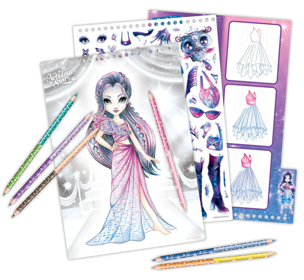 Nebulous Stars Astral Ball Fashion Sketchbook