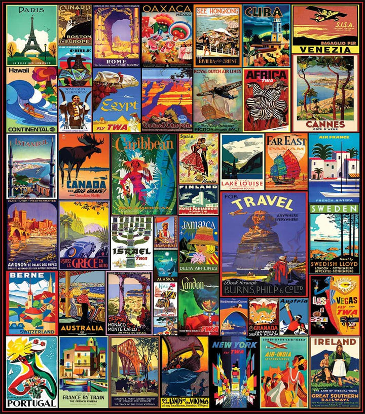 White Mountain Travel The World 500pc Puzzle