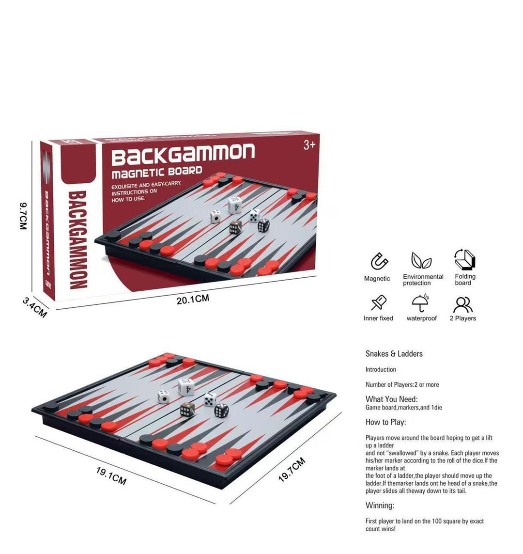 Magnetic Travel Backgammon Game