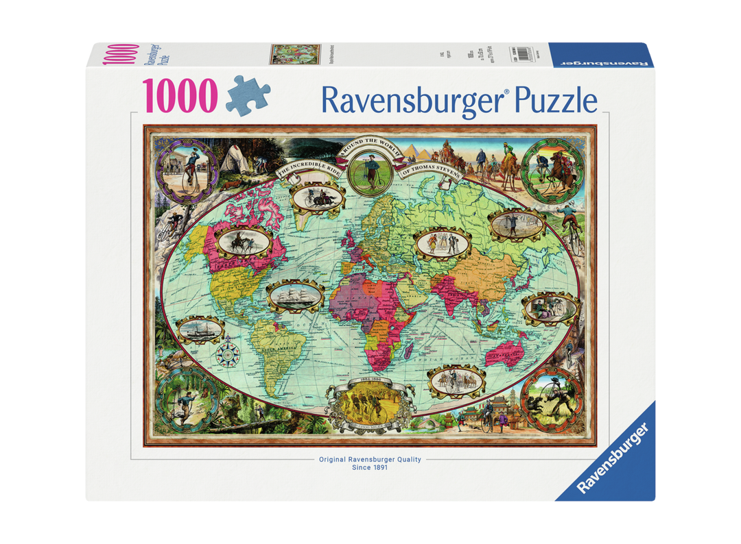Ravensburger Bicycle Ride Around The World Jigsaw Puzzle 1000pc
