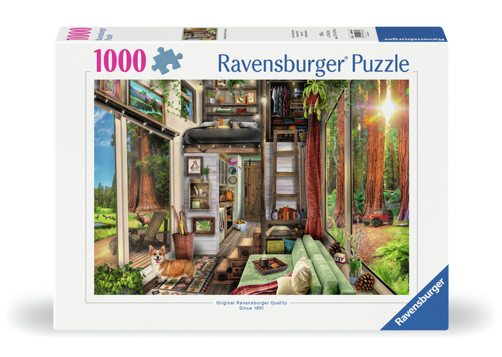 Ravensburger Redwood Forest Tiny House Jigsaw Puzzle 1000pc