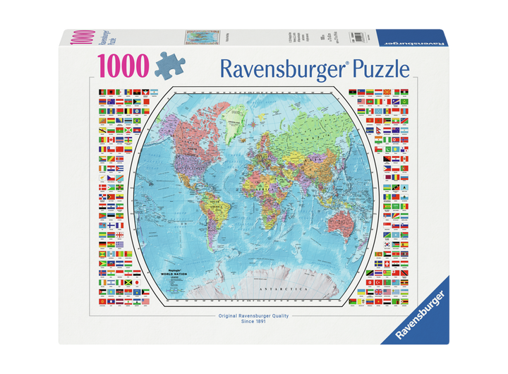 Ravensburger Political World Map Jigsaw Puzzle 1000pc