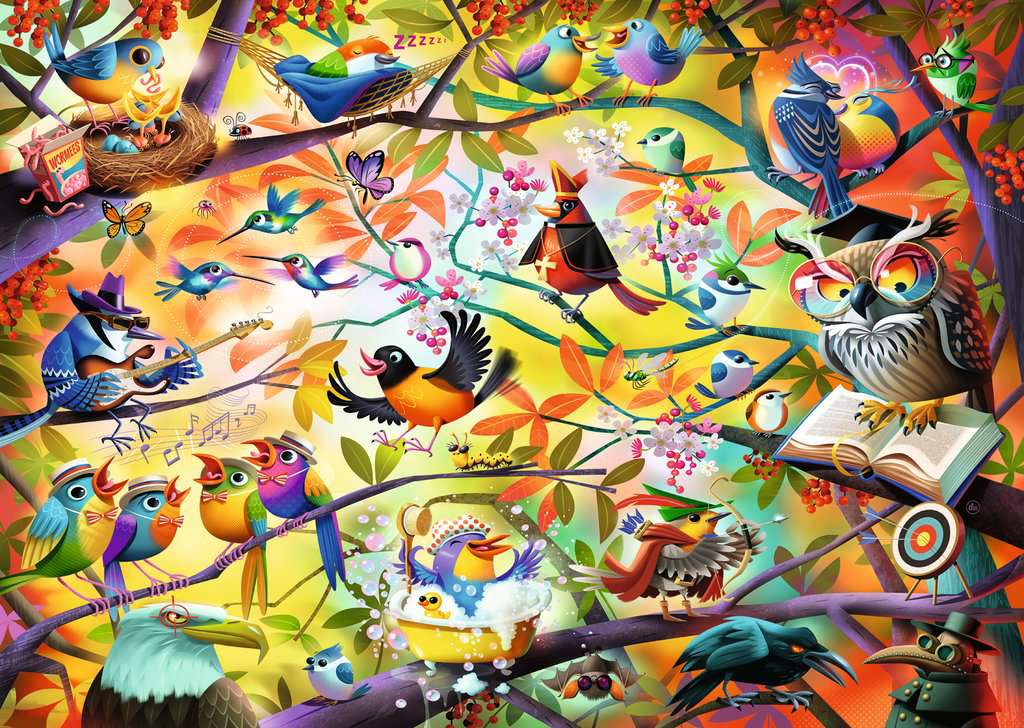 Ravensburger Busy Birdies 1000Pc Puzzle