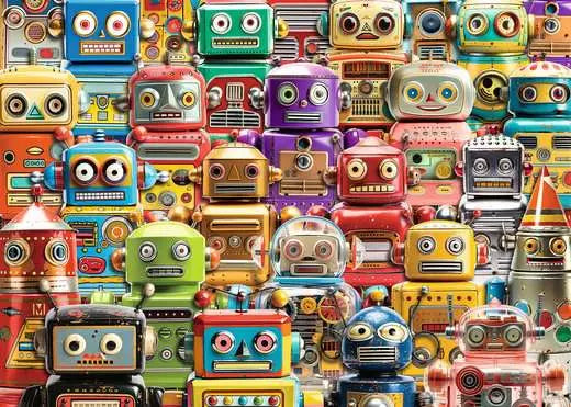 Ravensburger Retro Robots 500pc Puzzle
