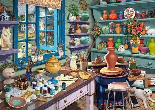 Ravensburger Pottery Studio Sanctuary 500PC Puzzle
