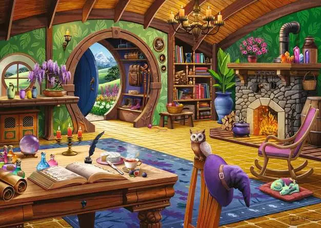 Ravensburger Charmed Cottage 1000pc Jigsaw Puzzle