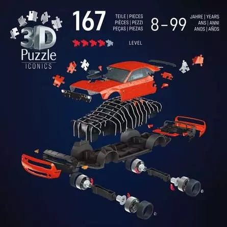 Ravensburger 3D Iconics: Dodge Challenger R/T Scat Pack