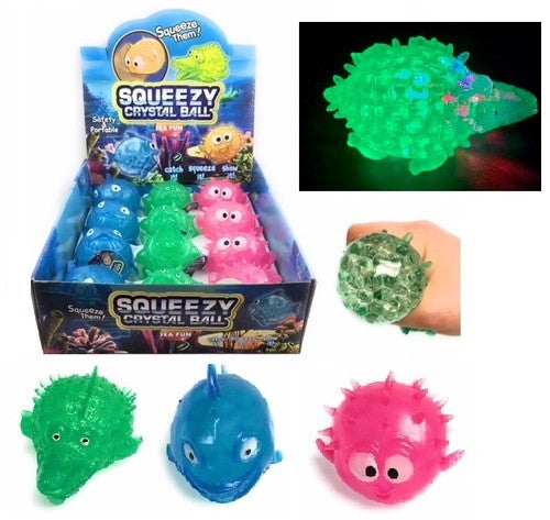Squeezy Sealife Crystal Bead Balls Assorted