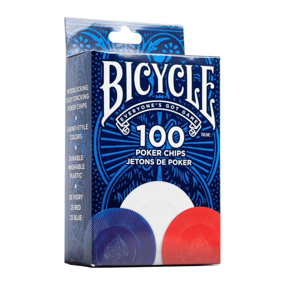 Bicycle Poker Chips 100 Count 2 Gram