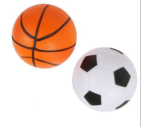 Foam 4" Soccer/Basketball Assortment