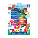 Happy Triangles Jumbo Crayons
