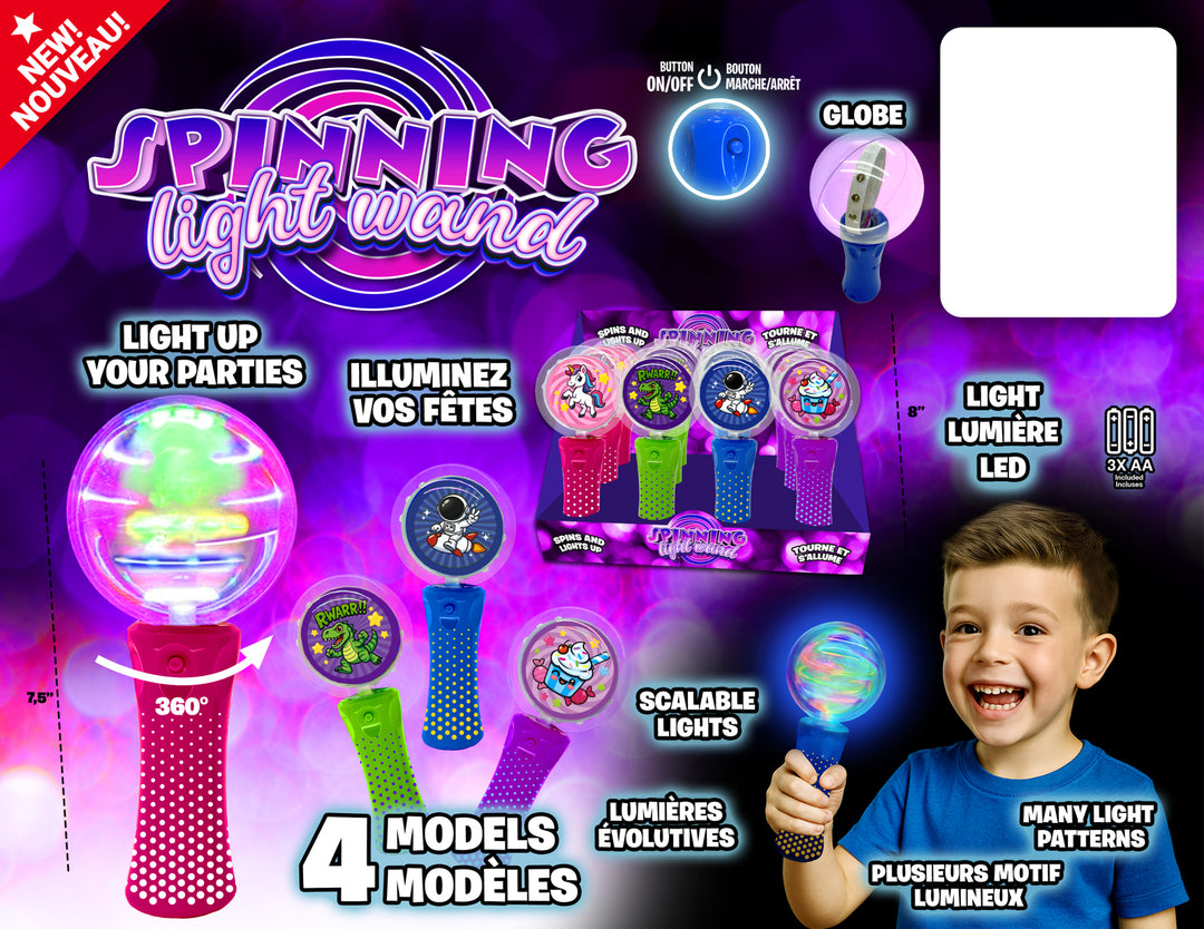 Light Up Magic Spinning Wand