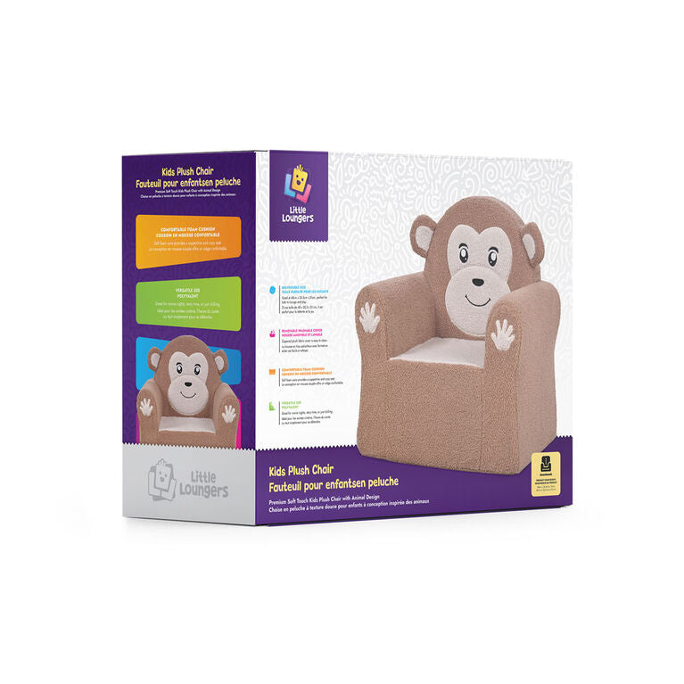 Little Loungers Plush Chair- Monkey