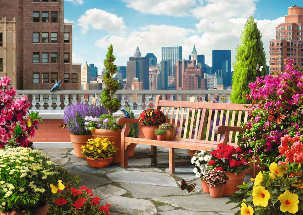 Ravensburger Rooftop Garden Jigsaw Puzzle 500pc