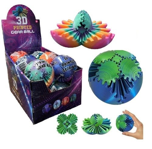 3D Printed Fidget Gear Ball Large (8cm)- FINAL SALE